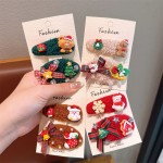 Hair Clip Manufacturer - New Alloy Bow Christmas Theme