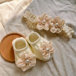 Newborn Gift Set Supplier - Pearl Flower Headband Anti-Slip
