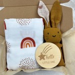 Baby Towel Set Manufacturer - Ins Wooden Milestones Bunny