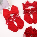 Baby Headband Set Manufacturer - Christmas Gift Dot Plaid