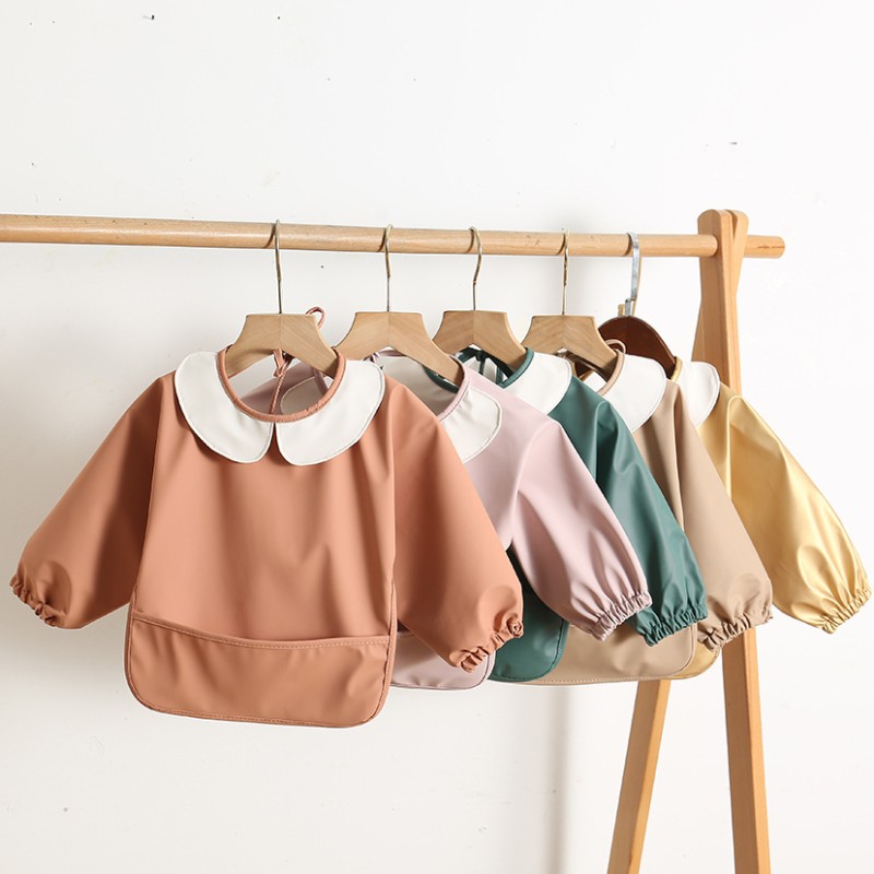 Baby Bib Supplier - Free Sample PU Full Sleeve