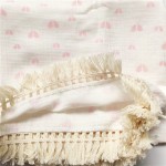 Baby Blanket Supplier - Ins Floral Tassel Gauze