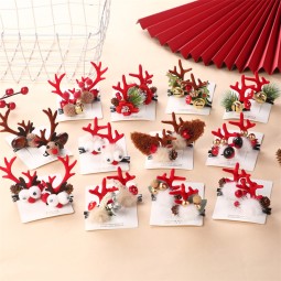 Hair Clip Factory - Christmas Reindeer Antler Bells