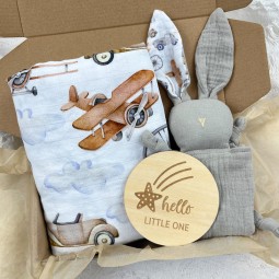 Baby Towel Set Manufacturer - Ins Wooden Milestones Bunny