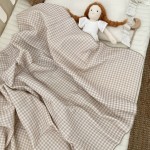 Swaddle Blanket Manufacturer - Floral Plaid 100% Cotton