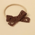 Hair Scrunchies Factory - Lace Heart Bow Soft