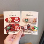 Hair Clip Manufacturer - New Alloy Bow Christmas Theme
