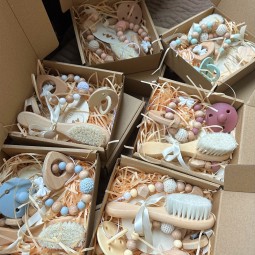 Bath Toy Set Supplier - 5 Pieces Newborn Rattle Gift