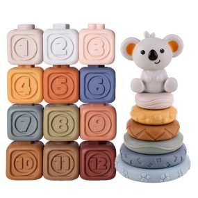 Block Toy Factory - Soft Silicone Stacking Tower