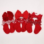 Baby Headband Set Manufacturer - Christmas Gift Dot Plaid