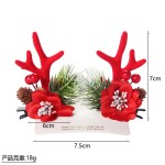 Hair Clip Factory - Christmas Reindeer Antler Bells
