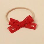 Hair Scrunchies Factory - Lace Heart Bow Soft