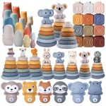 Block Toy Factory - Soft Silicone Stacking Tower