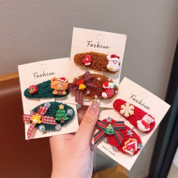 Hair Clip Manufacturer - New Alloy Bow Christmas Theme