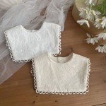 Baby Bib Factory - Adjustable Lace-Trimmed Bow