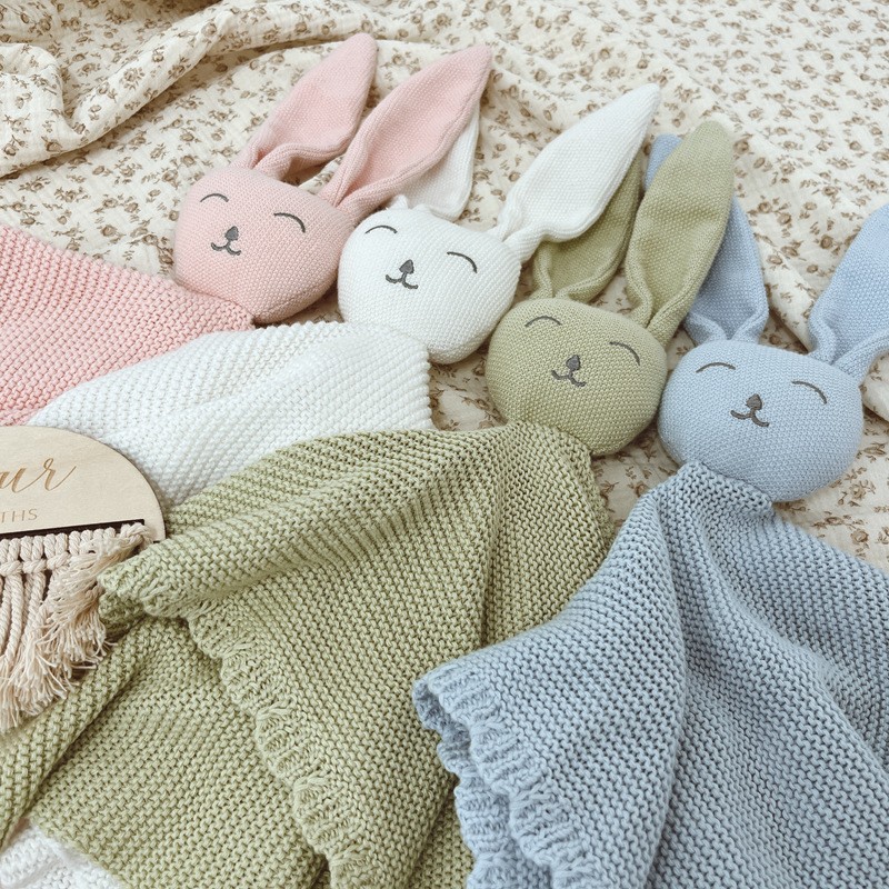 Baby Blanket Manufacturer - Cotton Knit Crochet Bunny