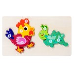 Wooden Puzzle Factory - Cartoon Animal 3D DIY