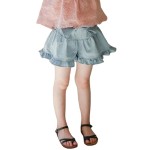 Girls Shorts Factory - Fashionable Denim Bow