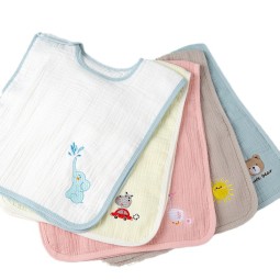 Drool Towel Supplier - Large Rice Snap Button