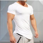 Fitness T-shirt Supplier - Custom Brand V-neck
