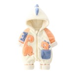Children Coat Supplier - Cartoon Dinosaur Hooded