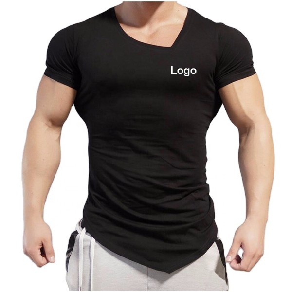 Fitness T-shirt Supplier - Custom Brand V-neck