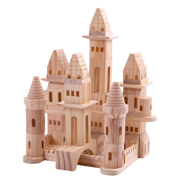 Wooden Castle Supplier - Children Stacked High