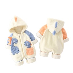 Children Coat Supplier - Cartoon Dinosaur Hooded
