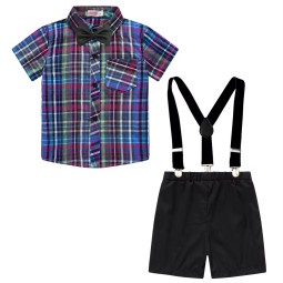 Boys Set Factory - Casual Backstrap Bowtie Checkered