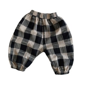 Children Pants Factory - Pure Cotton Checkered
