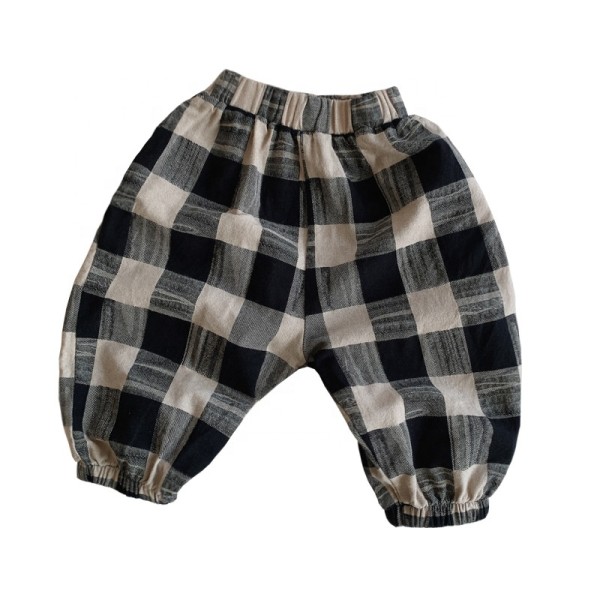Children Pants Factory - Pure Cotton Checkered