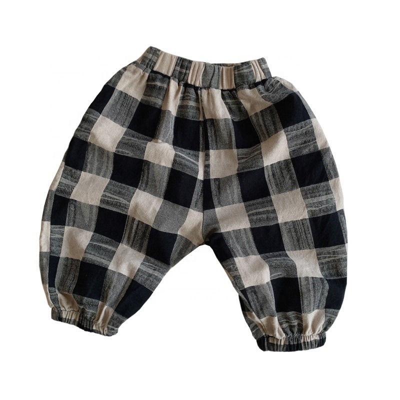Children Pants Factory - Pure Cotton Checkered