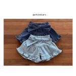 Girls Shorts Factory - Fashionable Denim Bow