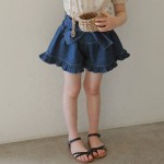 Girls Shorts Factory - Fashionable Denim Bow