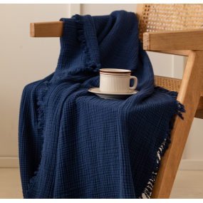 Muslin Blanket Factory - 100% Cotton Tassel Bed Sheet