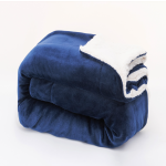 Wool Blanket Supplier - Double Sided Floral Lamb