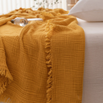 Cotton Blanket Manufacturer - 4-Layer Crepe Crinkle Organic