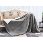 Wool Blanket Supplier - Double Sided Floral Lamb