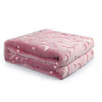 Glow Blanket Supplier - Dark Floral Pattern Fleece