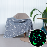 Glow Blanket Supplier - Dark Floral Pattern Fleece