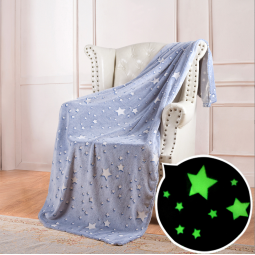 Glow Blanket Supplier - Dark Floral Pattern Fleece
