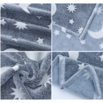 Glow Blanket Supplier - Dark Floral Pattern Fleece