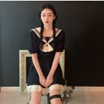 Sailor Dress Supplier - Lolita Navy Style Waist