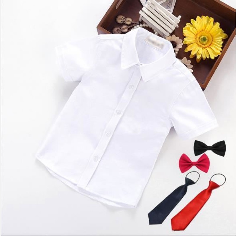 Boy Shirt Supplier - Summer White Short Sleeve