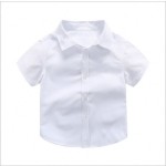 Boy Shirt Supplier - Summer White Short Sleeve