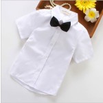 Boy Shirt Supplier - Summer White Short Sleeve