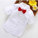 Boy Shirt Supplier - Summer White Short Sleeve