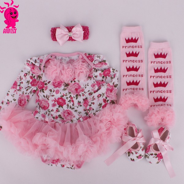 Newborn Set Manufacturer - Floral Tutu Crib Shoes