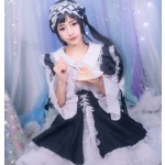 Cosplay Dress Manufacturer - Black White Lolita Gothic