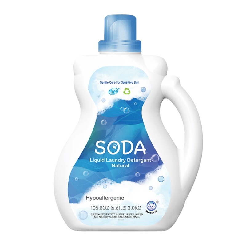 Antibacterial Liquid Laundry Detergent Cleansing Power Natural Weak Alkaline Formula Soda Laundry Liquid Detergent
